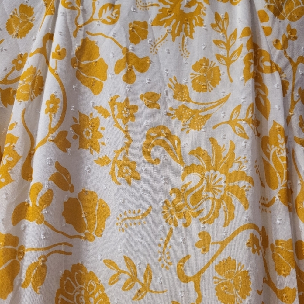 Skies Are Blue Floral Yellow Dress - Picture 7 of 7